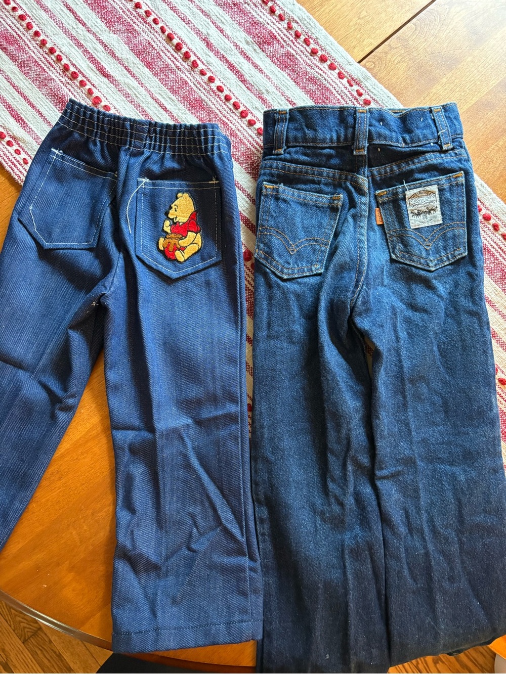 Navy Blue Levi’s & Vintage Pooh Jeans